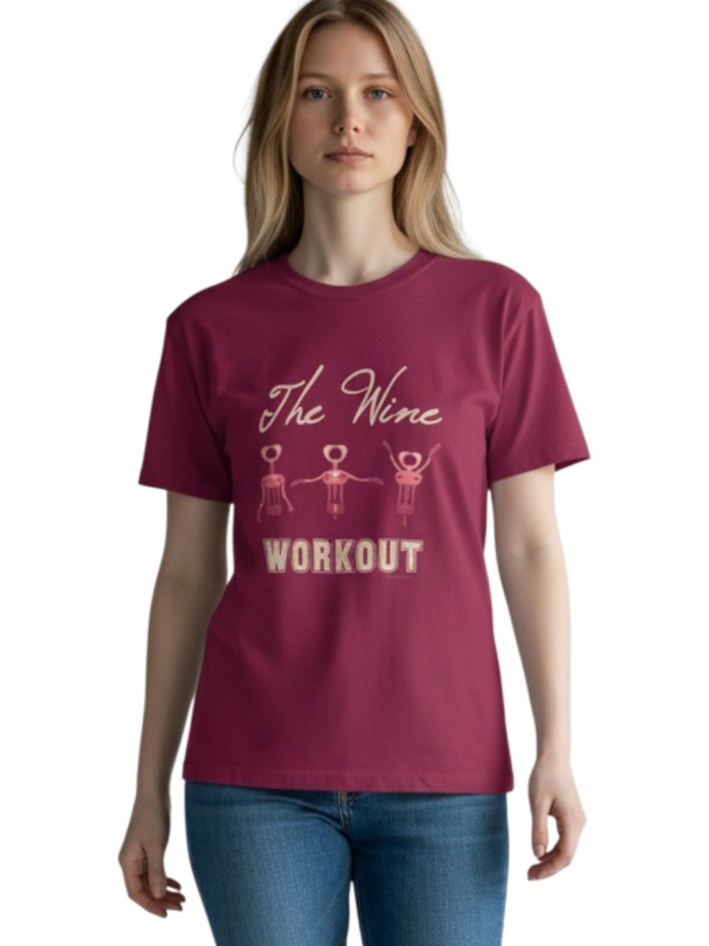 Source Unknown Berry Graphic 'The Wine Workout' Short Sleeve Tee